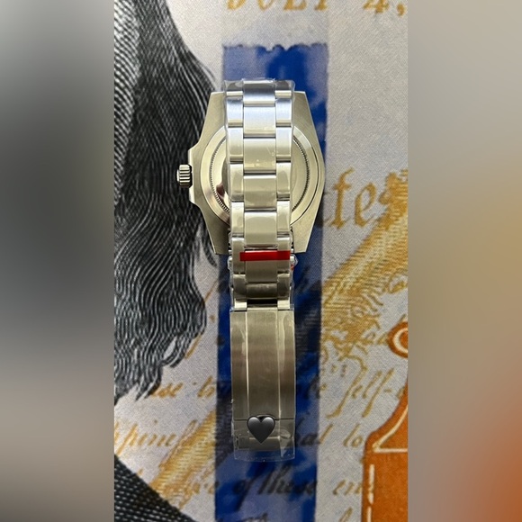 Men’s Luxury Diver Style Automatic Steel Watch Blue Dial “Smurf” Colorway 40mm - Picture 4 of 4